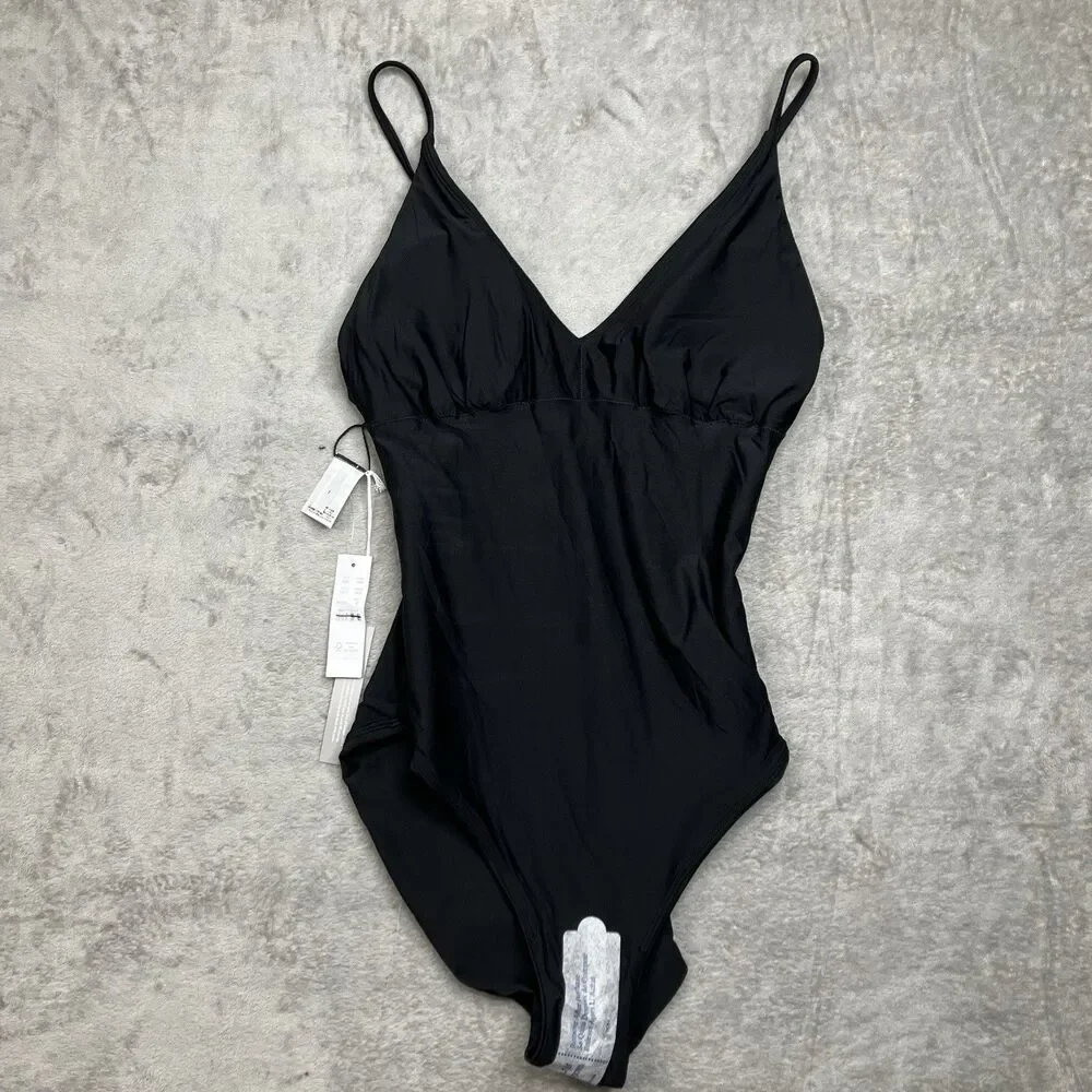 J Crew Classic Sculpt Lana One-Piece Womens 10 Black Luxe Slimming Resort CI367 - Picture 9 of 10